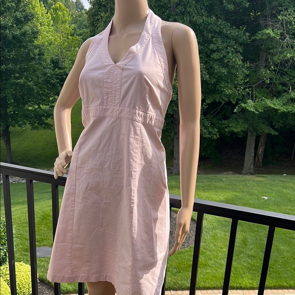 GAP Stretch Light Pink Halter Sun Dress SZ 6